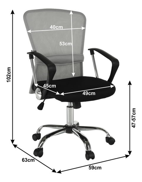 Irodai szék Wara (szürke)