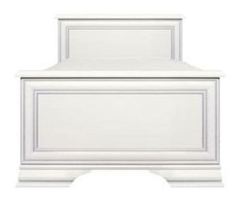 Pat de o persoană 90x200 cm Kuito (alb)