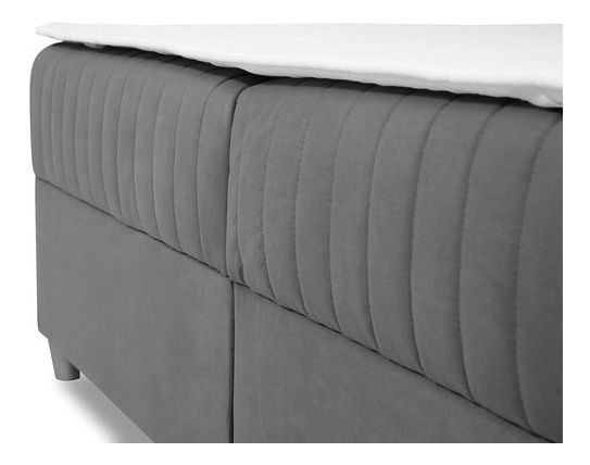 Pat matrimonial 180 cm Nolezi (albastru închis)