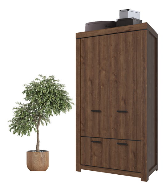 Ormar za garderobu Britt (hrast smeđi)