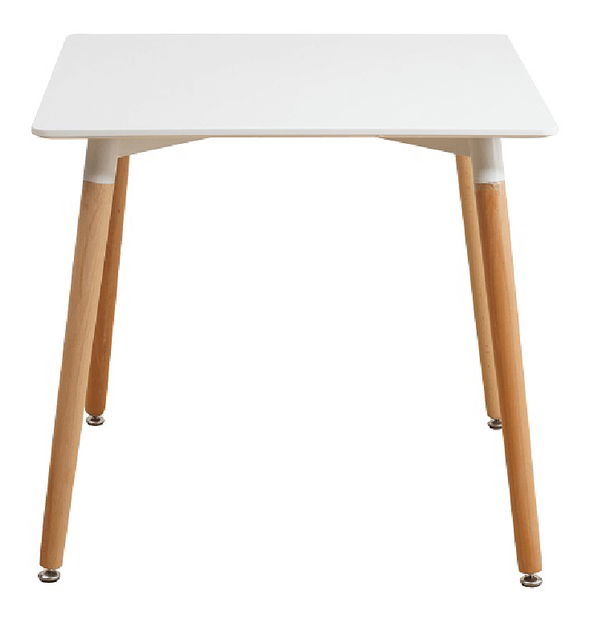 Jedálenský stôl Dirrax 3 (biela + buk) (pre 4 osoby)