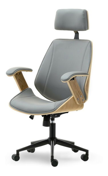 Fotel Franc (szürke tölgy + fekete)