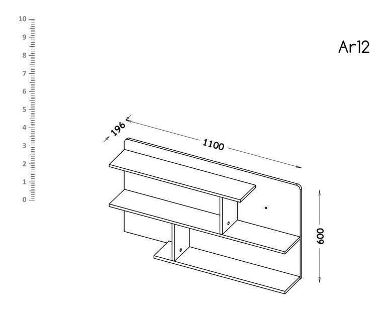 Raft Tip AR12 Alishia (alb + stejar wotan)
