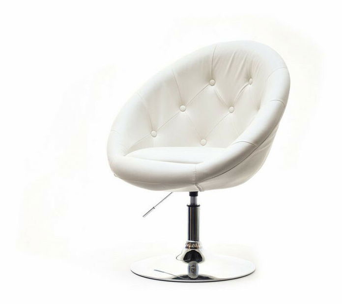 Kreslo Lush 3 (biela + chrómová) *výpredaj