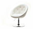 Fotelja Lush 3 (bijela + krom)