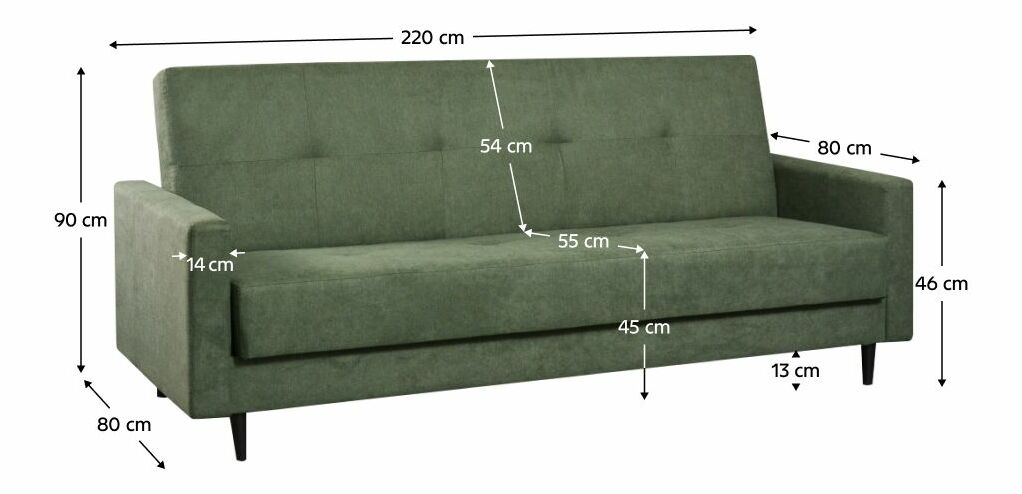 Sofa BALDO (zelena)