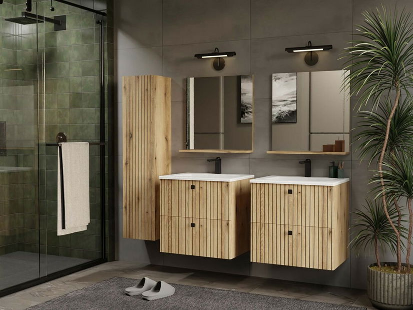 Závesná kúpelňová skrinka Terca 1 (dub evoke)