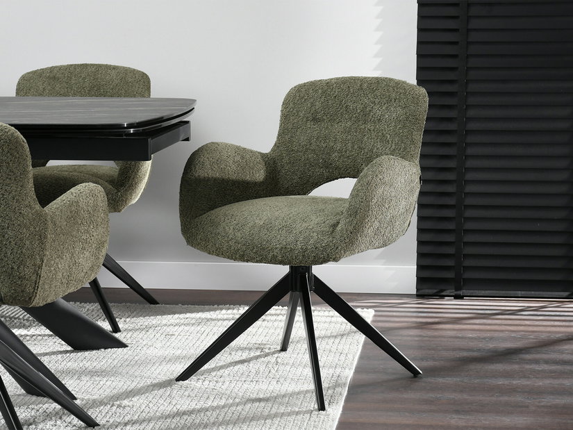 Scaun Milla (verde + negru)