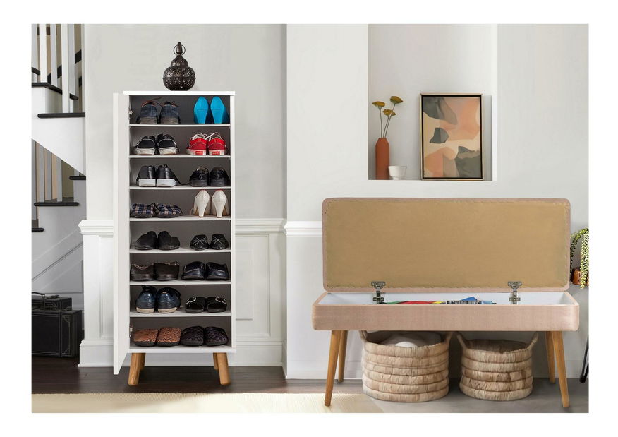 Predsieňová zostava Beside 50 (biela + kameň)