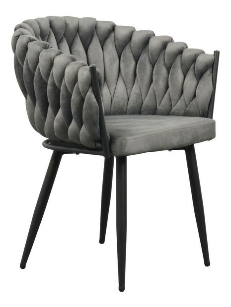 Étkezőszék Blair (sötétszürke + fekete)