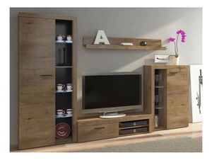 Nappali bútorsor Rokara (lefkas tölgy) (világítás nélkül)