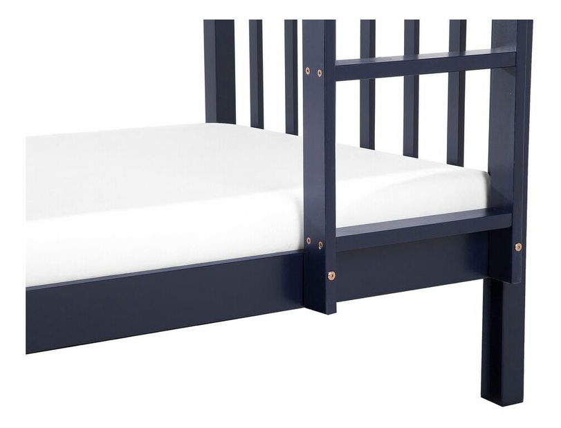 Poschodová posteľ 90 cm REWIND (s roštom) (modrá)