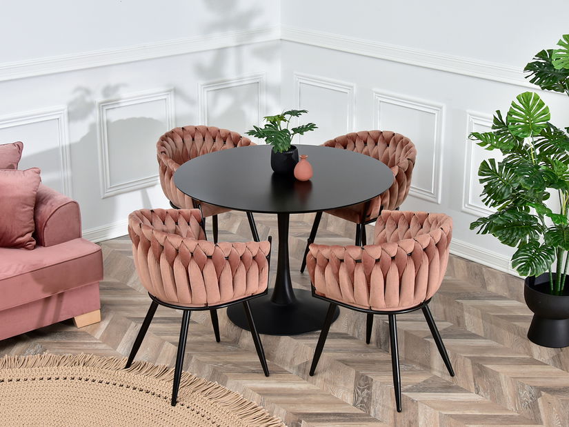 Jedálenská stolička Radio (čierna)