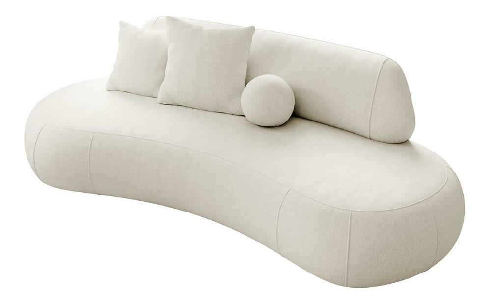 Canapea trei locuri Bally (crem + negru)