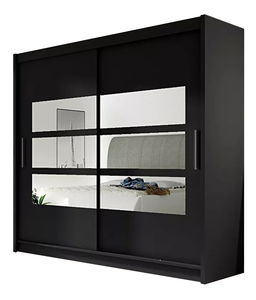 Ormar za garderobu Baker III (crna) 