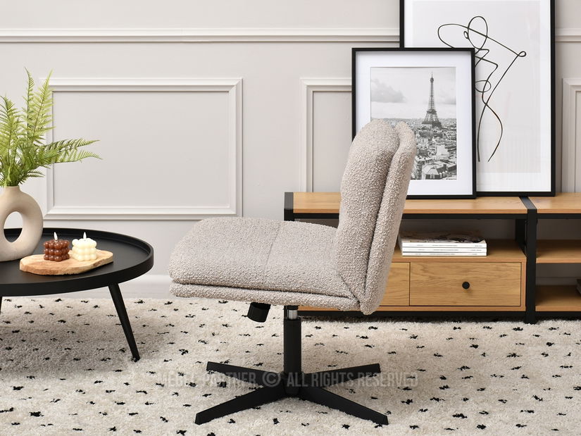 Stolička Sky (béžová + čierna)