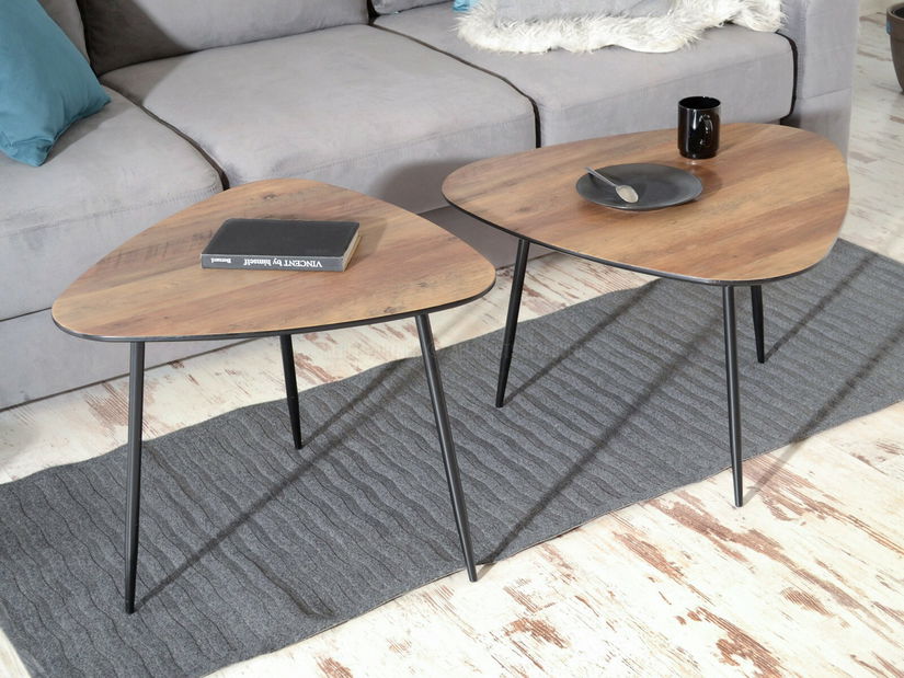 Konferenčný stolík Rossi Zest Xl (orech + čierna)