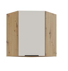 Horná rohová kuchynská skrinka Sayla 60x60 GN-72 1F (45°) (kašmír + dub artisan)