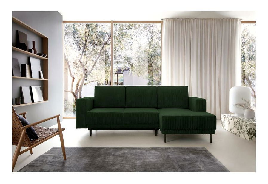 Colțar Rodriguez mini (D) (verde închis + negru)