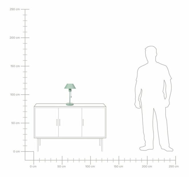 Lampă de masă Camila (verde)