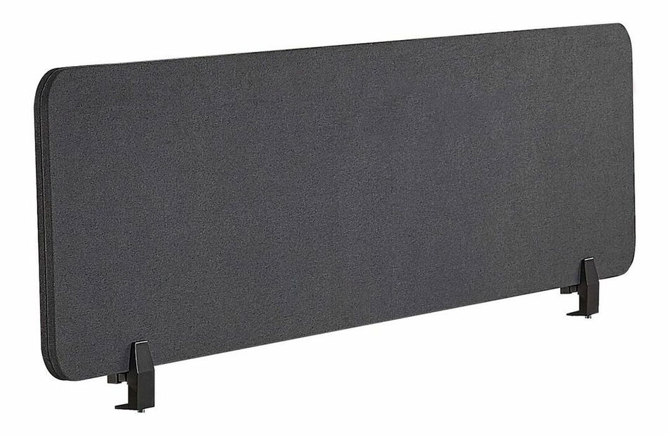 Prepážka na pracovný stôl 160x40 cm Whitley (tmavosivá)