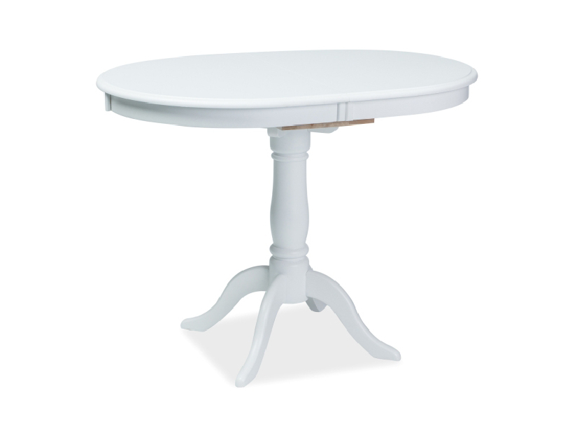 Széthúzható étkezőasztal 100-129 cm Dani (fehér + fehér) (4 6 fő részére) *kiárusítás