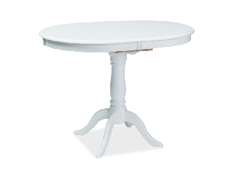 Blagovaonski stol na razvlačenje 100-129 cm Dani (bijela + bijela) (za 4 do 6 osoba) *rasprodaja