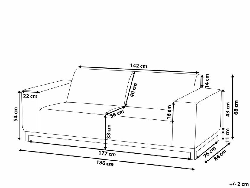 Vrtna sofa RAVIOL (crna)