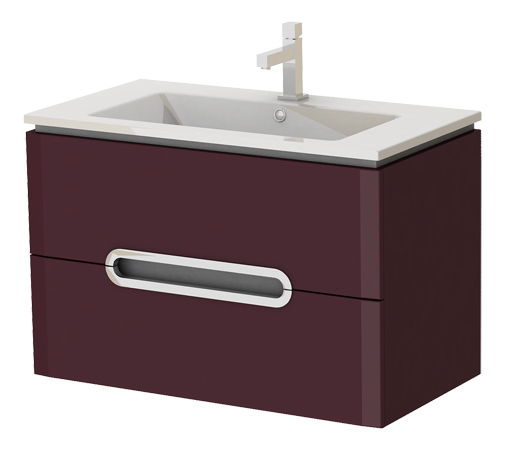 Fali fürdőszoba szekrény mosdóval Costa Pr-85 C