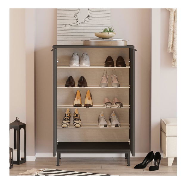 Cipősszekrény Abbygail 1 (antracit) 