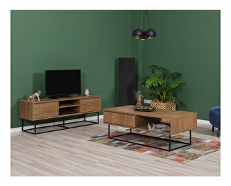 Mobilier living Lexuna 3 (Nuc + Negru)