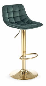 Scaun tip bar Harriet (Verde închis + Auriu)