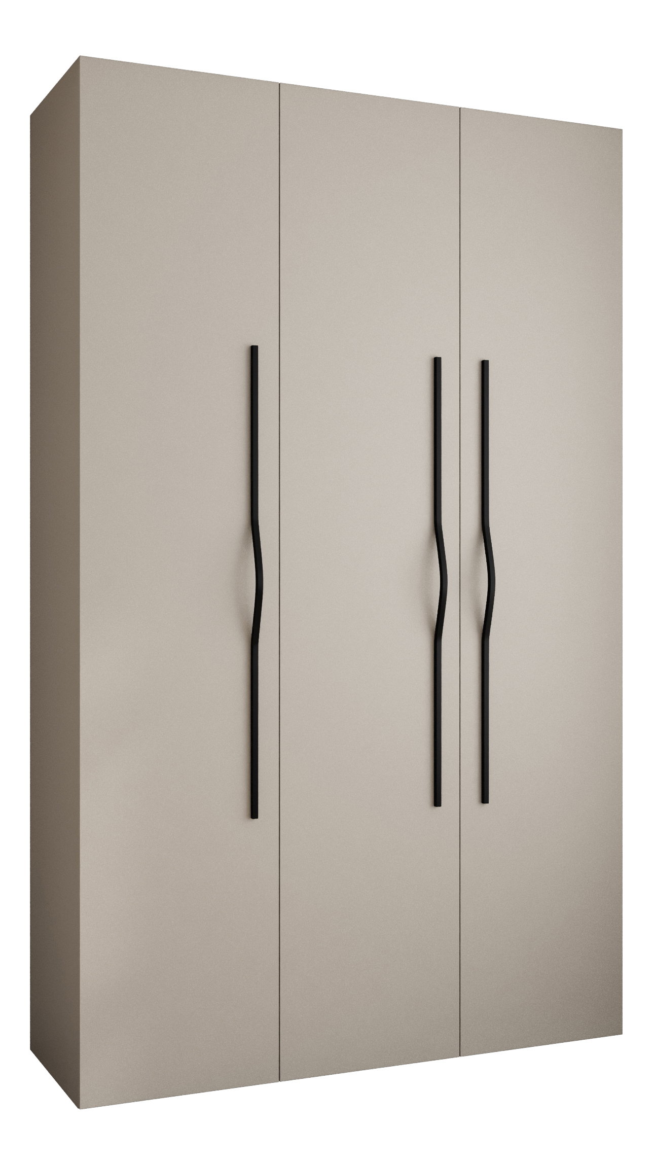 Ruhásszekrény 150 cm Carmela 40-2 (kasmír + fekete)