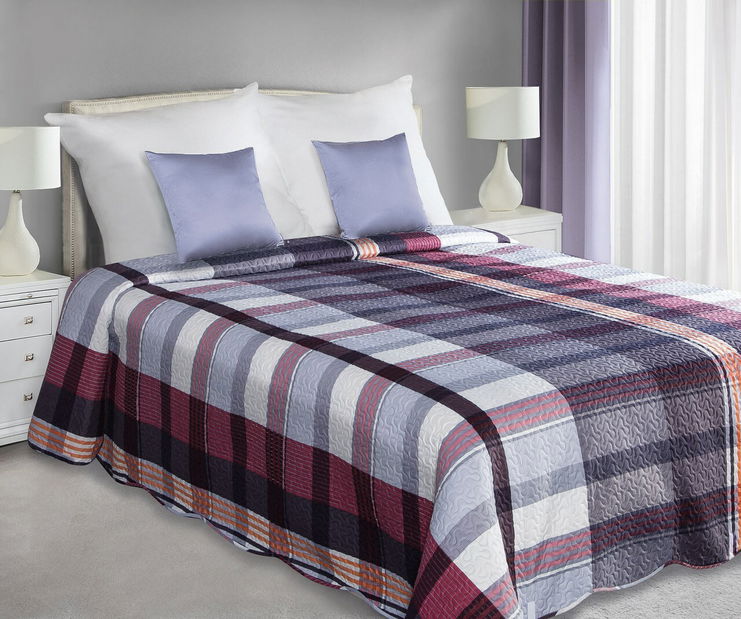 Prehoz na posteľ 240x220cm Taylor (fialová)