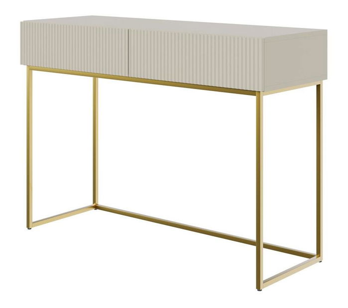 Toaletni stolić Vertigo V3 (sivo-bež + zlatna)