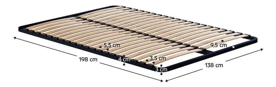 Somieră lamelară 200x140 cm Kvantobello 