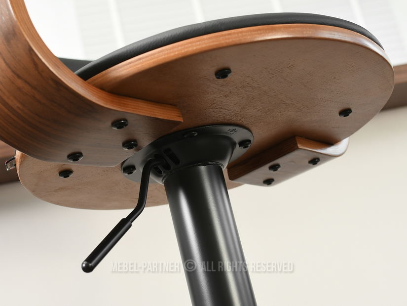 Stolička Hoch (orech tmavý + čierna)