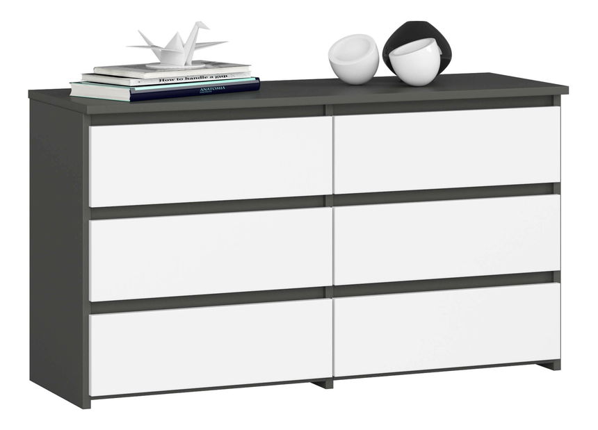 Komoda Crueldad (grafit + bijela)