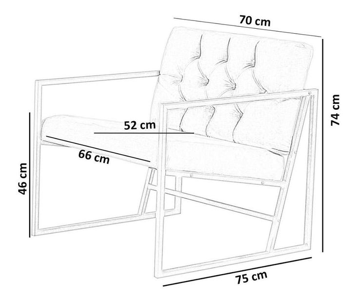 Fotelja Oslanossi (tamnoplava + crna)