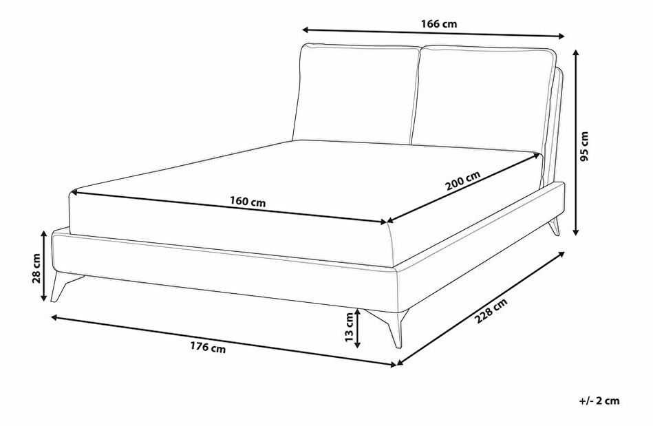 Manželská posteľ 160 cm Mellody (oranžová)