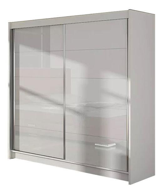 Šatníková skriňa Florencia (biela + biela)