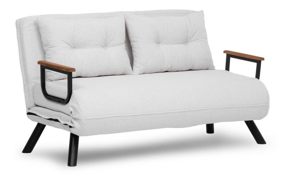 Canapea futon Sandy (alb)