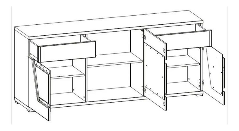 Komoda Tasia TS 2 (orech)