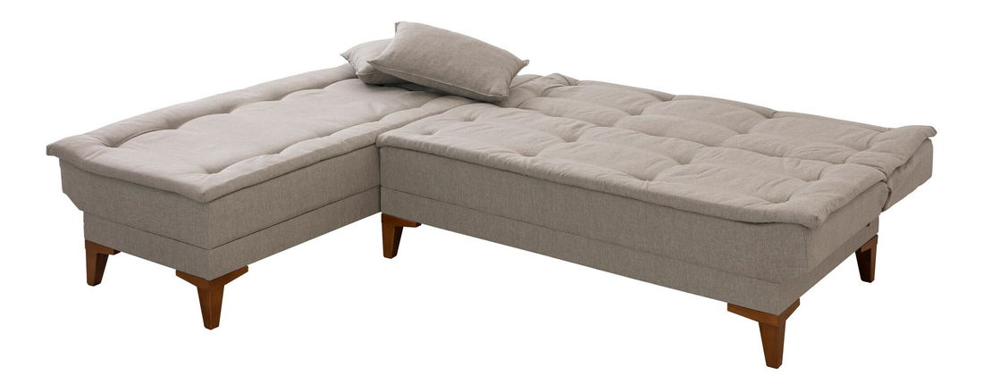 Rohová sedacia súprava Santic (Krémová)