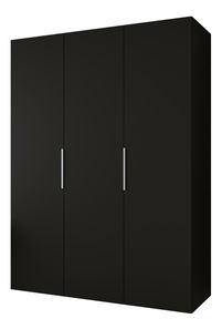 Ormar za garderobu 150 cm Mirabella 1 (crna + kašmir)