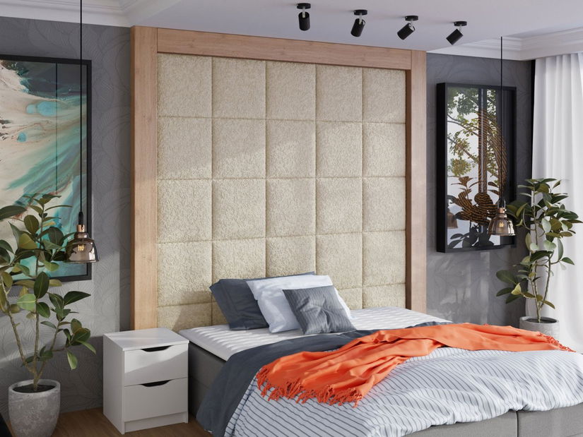 Tapecirani panel Paggy 42x42 (bež)