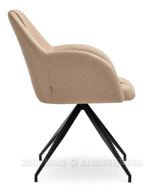 Stolička Cruz (béžová + čierna)