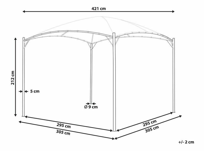 Pergola Vomite (bézs) 