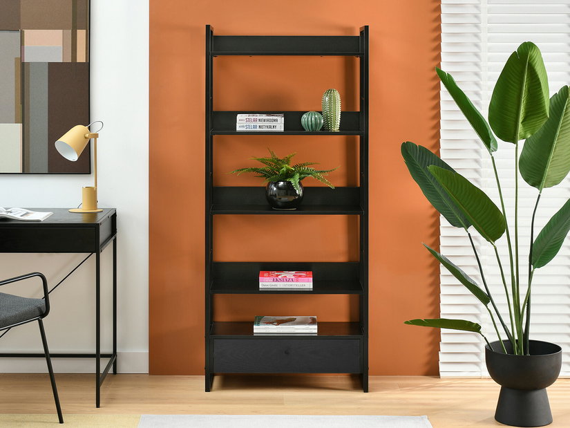 Raft Luca (lemn negru + negru)