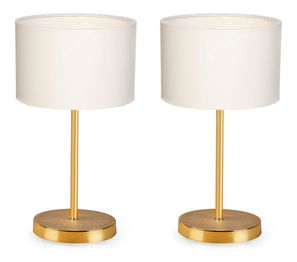 Set 2ks. stolových lámp Avanlunsa 1 (krémová + zlatá)